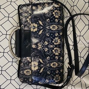 EUC Patricia Nash Hadfield Top Handle Crossbody - Italian Folklore